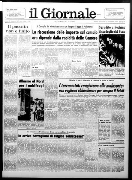 Il giornale nuovo : quotidiano del mattino